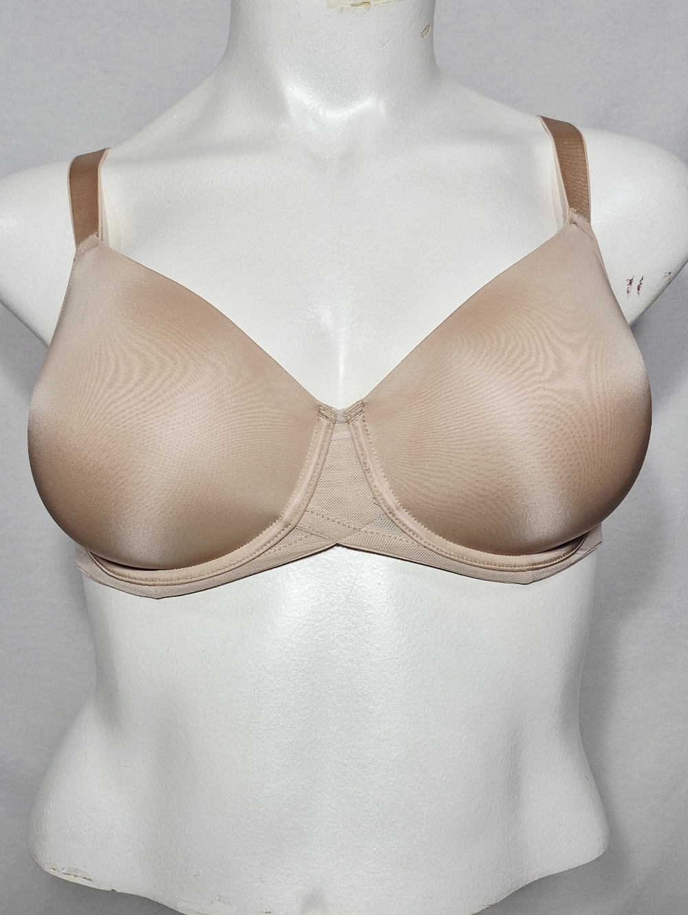 34DDD Paramour 245033 Marvelous Side Smoother‎ Underwire Bra Beige
